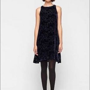 Eileen Fisher Velvet Vines A-Line Sleeveless Dress, Black, Size M